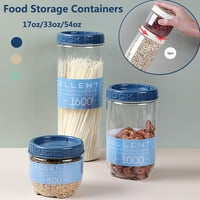 Plastični spremište za skladištenje hrane sa poklopcima, pirjalice za kuhinje, nalaze se donje snaksi