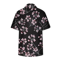 GAECUW majice za žene Dressy casual bluze s kratkim rukavima Trutne majice Cvjetni tisak Vruća V izrez