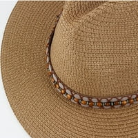 Dabuliu unise slamka kaubojski šešir široki rub sunčani šešir vintage modni šešir za zaštitu od sunca
