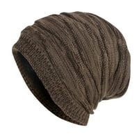 Kaubojski šet hatbasebazball hat zimski muškarci plišani šešir, tople šešire, žene mekane škropske pletene