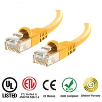 Huetron Cat Ethernet kabel Mačka Snagless Patch noge - Računar LAN mrežni kabel, žuta