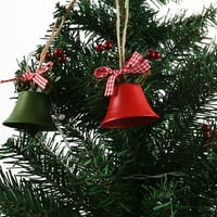 Walbest božićno ukras za zvono, ukrasni željezni zvonik za zabavu, zid, ognjište, vrt, jingle zvona