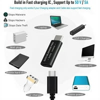 USB Type-C blokator podataka USB-C JOICE Jack Adapter Podrška za brzi zaustavljanje Podaci krađe
