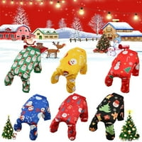 Božićni kombinezon za pse Zimska odjeća za kućne ljubimce Kostim Xmas Seideel kombinezon Puppy božićne