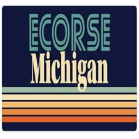 ECORSE Michigan Vinil naljepnica za naljepnicu Retro dizajn