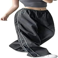 Dabuliu žene y2k padobranske hlače vrećaste pantalone nacrtaju elastična struka labave noge y2K staze
