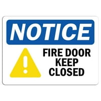 Prometni znakovi - Obaveštenje - Obavijest o vatrogasnim vratima Zatvoreni znak Aluminijumski znak Street