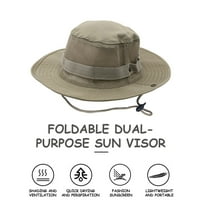 Sunčani šešir za muškarce Široka široka ručica kašike Sklopivi zaštita od sunca Boonie Hat za ribolov
