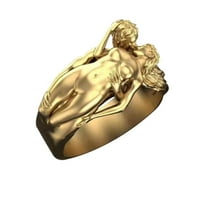 ZTTD Par i muškarci Valentinovo Prsten Dan serija Ljubavi žene prstenovi pretjerani prstenovi - veličina