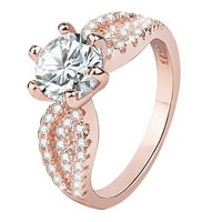 Keusn pozlaćeni prstenovi ljubavni prsteni za smeće za žene za žene za žene i muškarce