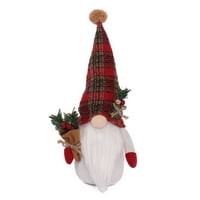 Popvcly švedski Santa Plush Elf igračka, Holding Bouquet Gnome Lutka, Plišani Xmas poklon, punjeno vilenjeno