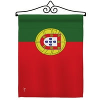Portugal Garden Flag Set Nacionalnost X18. Dvostrano dvorište baner
