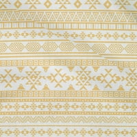 Onuone pamuk fleo blijedo narančastom tkaninu Geometrijska plemena za šivanje tiskane zanatske tkanine
