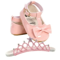 Slušajte With Baby Girl 鈥檚 PU TODDLER Cipele, ili luk ležerne cipele i trake za glavu