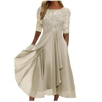 Formalna haljina Ženska ženska dužina čaja Vez čipka čipke šifonske haljine