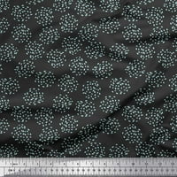 Soimoi Blue Rayon Crepe tkanina Dot apstraktna ispis tkanina od dvorišta široko