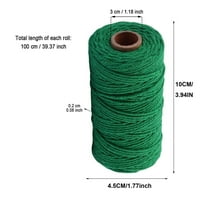 SHPWFBE alati pređe šareno pamučno konop DIY ručno tkani pamučni konopac tkani tapiserija konop vezan