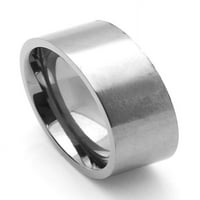 Udobnost FOND nehrđajući čelik Vjenčani opseg satena gotov klasični ravni prsten