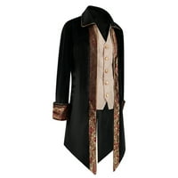 Giligiliso muns pamučna odjeća jakna Gothic kaput ispisali Steampunk srednjovjekovni repni uniformni