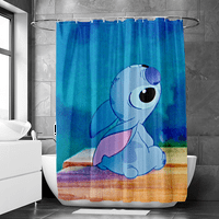 Lilo & Stitch kupatilo za zavjese Vodootporne zavjese Zavjese u kupatilu Dječja soba-D, 180 *