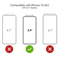 Distinconknk Clear Shootototot hibridni slučaj za iPhone Mini - TPU branik, akrilni leđa, zaštitni ekran