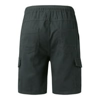 Ležerne kratke hlače muške ležerne čvrste pantalone pant za teretni džep tanke hlače za kratke hlače