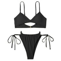 Bikinis kupalište za žene Solid Color bez rukava split udobna odjeća za plažu Beachwarwer kupaći kostimi
