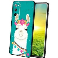 Kompatibilan sa Samsung Galaxy A02S futrolom telefona, LAMA-Alpaca Case Silikon zaštitni za TEEN GIRLY