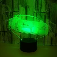 3D LED optička iluzija akrilna noćna svjetlost sa daljinskim i pametnim bojama za changingcar