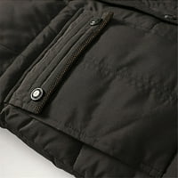 Leey-World Muški zimski kaputi Muška jesen i zima Solid Collect Coat Jakna koja odgovara dugim rukavima