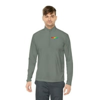 Rainbow Dragonfly Quarter-zip pulover