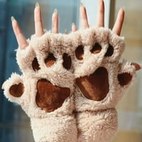 Nove zimske žene slatke mačke kandža plim pukne rukavice kratke rukavice bez prstiju
