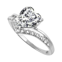 Prstenovi angažmani ženski cirkon princeze u obliku srca personalizirani prsten dijamantni prstenovi
