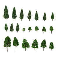 Zeleni mini stablo set krajolik Arhitektonski krajolik model drveća