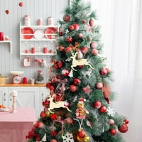 Xmas Viseći dekor Drveni viseći zanat Ornament Božićno stablo Party Viseći privjesak ukras za dom