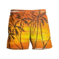 Corashan Hlače za plažu Muške tiskane kratke hlače nove tropske havajske plaže modne prozračne ležerne