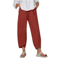 Mafytytpr Zazor prodaja predmeta Women plus veličine HlačeVene casual čvrste hlače Udobne elastične