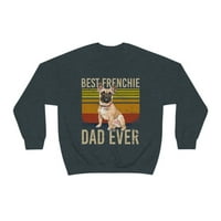 FamilyLoveshop LLC Najbolji Frenchie Tata Ever Men Graphic Majica, Day Day Day za pse tata, Vintage