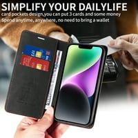 Dteck za Apple iPhone plus novčanik s blokiranjem RFID-a, PU kožnim flip folio držačima kartice RFID