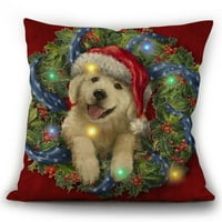 Rush LED boja jastučna jastučna ploča, jastuk za kućne ljubimce, božićni posteljina kauč na razvlačenje
