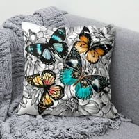 Jiaroswwei Butterfly uzorak bacač jastučni otvor Udobni poliester ukrasni stilski kasu za jastuk Kućni