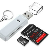 3. Čitač kartica, brzi SD mikro SD čitač kartica - podržava SD Micro SD TF SDHC SDXC C - kompatibilan