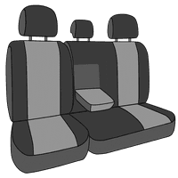 CALTRED ZADNJI CORDURA SEAT CONDURA za 2017- FORD F-250- - FD523-08CA svijetlo sivi umetci i obrezivanje