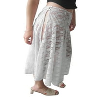 Žene Y2K čipka Tvrda suknja, niska struka Videna suknja od čipke Ljetna kluba Party Streetwear