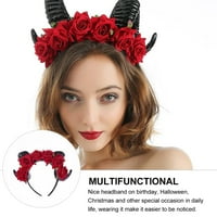 Glava za glavu za cvijeće i rog Halloween Cosplay Party Headdress za kostim