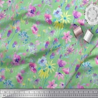 Soimoi pamučna patch tkanina cvjetna ploča za cvijeće otisak šivaći tkaninu dvorište široko