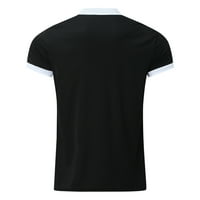 Majica ljeto od solidne printere na majicu sa dolarnim kratkim rukavima majica crna + xl