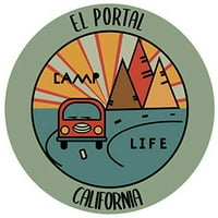 El portal California Suvenir Vinil naljepnica za naljepnicu Kamp dizajn