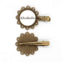 Stilska riječ Alkoholna umjetnost Deco modni vintage metalni cvijet za kosu za kosu za kosu