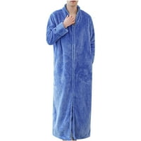 Pidžama za žene mekano udobno jesen i zimsko flanel debeli patentni patentni patentni patent par dugi